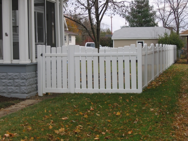 Vinyl fence installed in Wisconsin